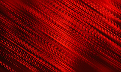 Red slash lines brushed steel metal surface texture - obrazy, fototapety, plakaty