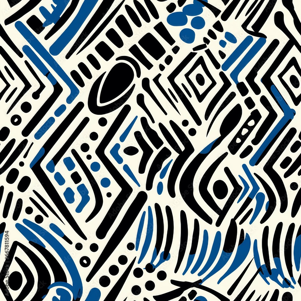 Aufkleber tribal zebra prints pattern