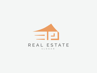 Real estate logo modern simple and creative design. House logo icon for company, business, construction, House cleaning. Vector template isolated on white background.