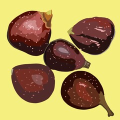 figs, fig fruit, sweet and ripe figs, juicy figs, cooking, food, vegan