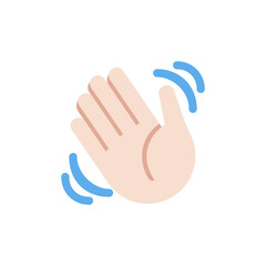 Waving Hand: Light Skin Tone
