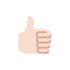 Thumbs Up: Light Skin Tone
