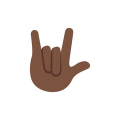 Love-You Gesture: Dark Skin Tone

