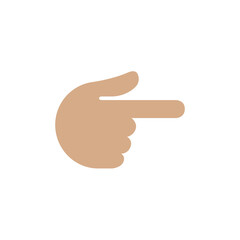 Backhand Index Pointing Right: Medium Skin Tone
