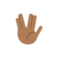 Vulcan Salute: Medium-Dark Skin Tone