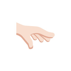 Palm Down Hand: Light Skin Tone
