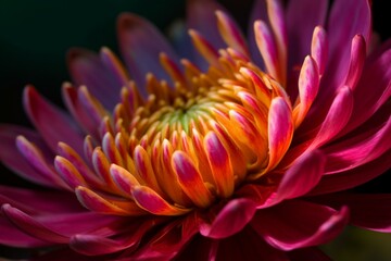 A beautiful flower in vibrant colors with elegant petals. Generative AI