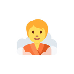 Person in Steamy Room