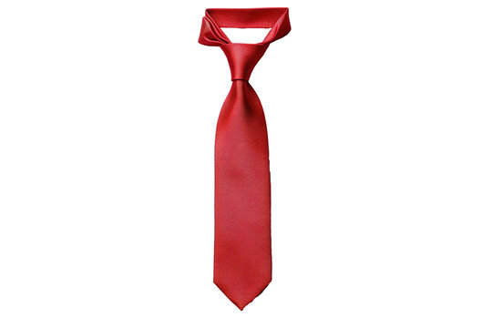 Tie in red color