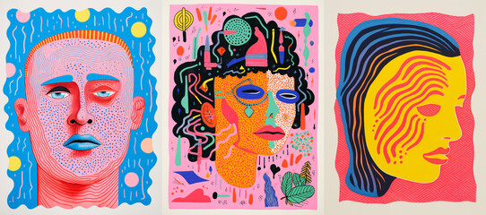 Pay tribute to creativity with this distinct combination of hand-crafted drawing on textured paper, brightened up with Risograph-printed hues.