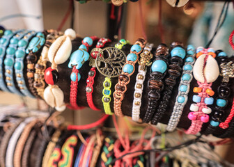 hand made items that are sold to tourist as souvenirs in the streets of costa rica in tamarindo...