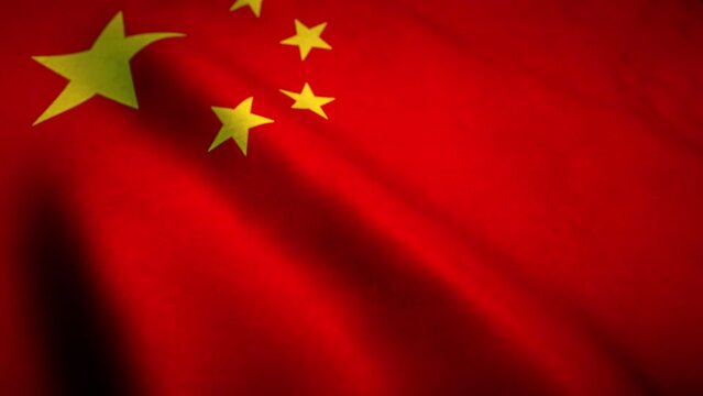 Chinese flag waving in a loop mode. Perfect footage for any background or Led-wall. ProRes 4444, 16-bit.