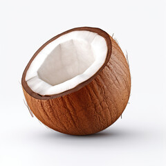 3d icon of coconut  on the white background.
