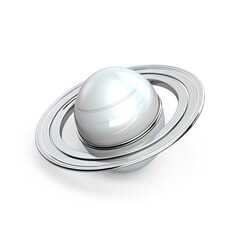 3d icon of  planet on the white background.