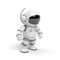 Fototapeta premium 3d icon of astronaut on the white background.