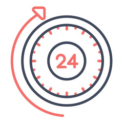24 Hrs Open Icon