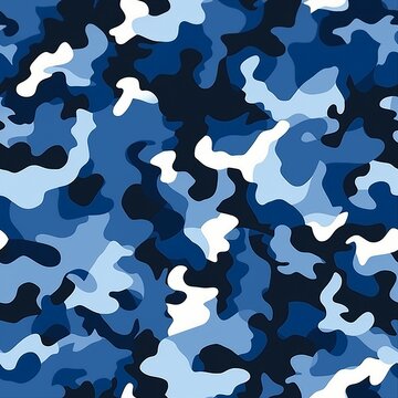 Blue Navy Camo Pattern