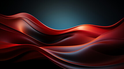 Modern Abstract Background Red Liquid Flow Waves Concept with Copy-Space  Illustration