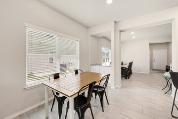 a home dining room 