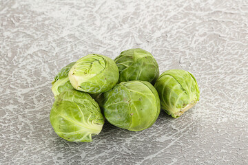 Organic raw cabbage - Brussels sprout