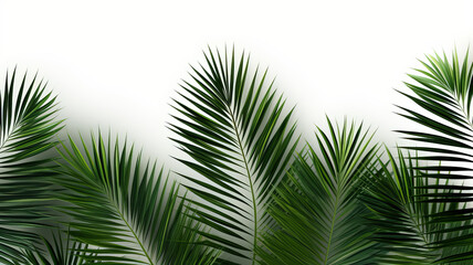 Fototapeta na wymiar Tropical Palm Leaves Minimalist Background