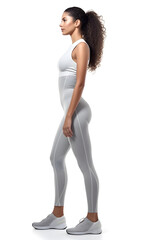 Side View of Woman in Athletic Clothing
