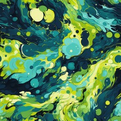 Fototapeta na wymiar toxic splash vivid green color seamless pattern