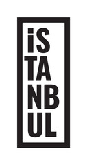 istanbul logo. istanbul word concept
