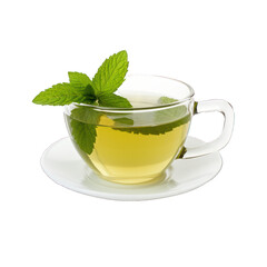 cup of tea with mint.