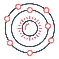 Fototapeta premium Solar System Icon