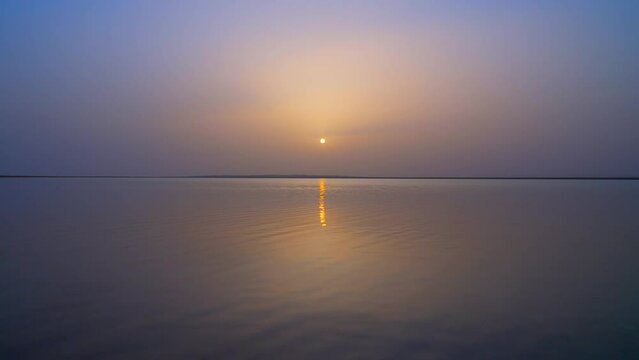 Sea and sunset in NEOM, Saudi Arabia