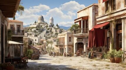 Historic athens created with Generative AI