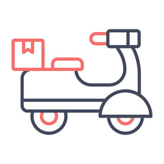 Motorbike Delivery Icon
