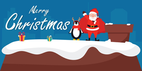 santa claus with gifts