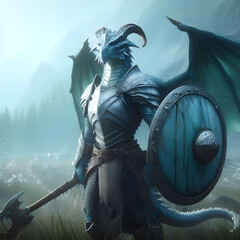 Naklejka premium Dragonborn