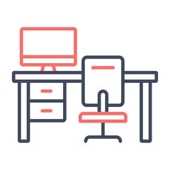 Fototapeta premium Workspace Icon