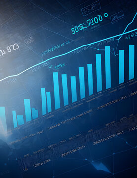 Businessman analyzing and calculating financial data for long term investment growth goals and company finance balance, Business strategy and planning of target. Economic analysis of Digital marketing