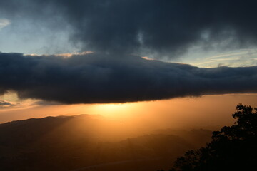 sunrise over the lake