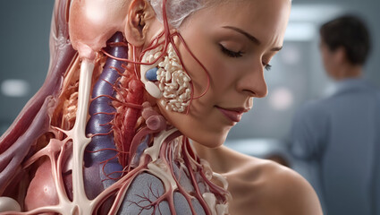 anatomy of human body - obrazy, fototapety, plakaty