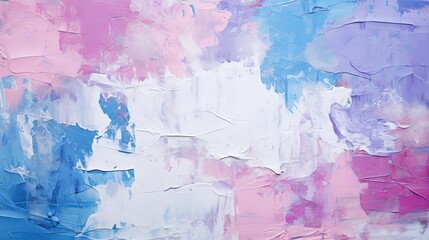 A detailed view of a vibrant urban wall texture featuring shades of purple, pink, and blue, adorned with white paint strokes. This contemporary pattern serves as an innovative design element