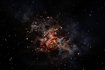 Creative nebula in space