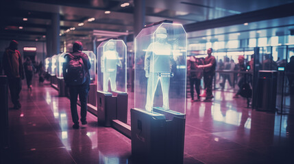 Airport security of the future, biometric scanners in airport security check