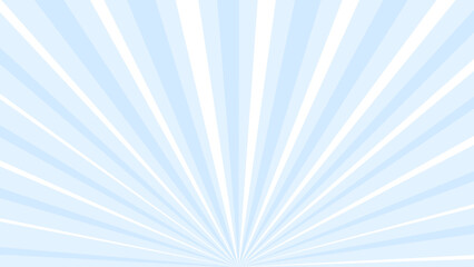 Blue and white sunburst background