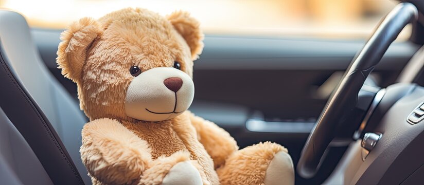 Plush toy car decoration