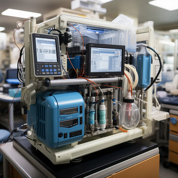Intra-aortic balloon pump (IABP) machine in the critical care unit (CCU)