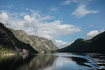 Fototapeta na wymiar Beautiful fjord in Norway