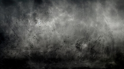 DUST AND SCRATCHES, GRUNGE BLACK ABSTRACT BACKGROUND, HORIZONTAL IMAGE. legal AI