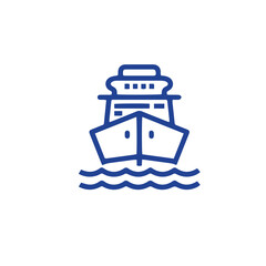 Nautical, sailing icons vector