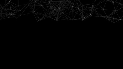 Abstract geometric background. Plexus mesh backdrop illustration.