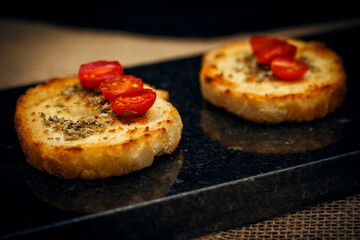 Delicious Bruschetta with tomatoes